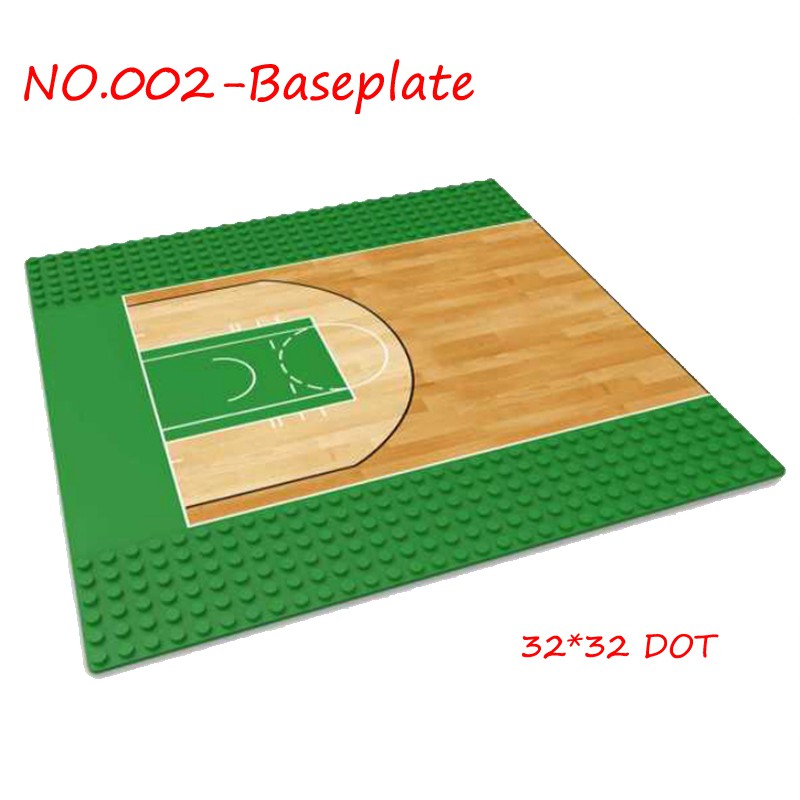 1pcs Baseplate Football Basketball Base Plate Building Blocks Toys Compatible Lego Small Bricks 32*32 dot 16*32 dot