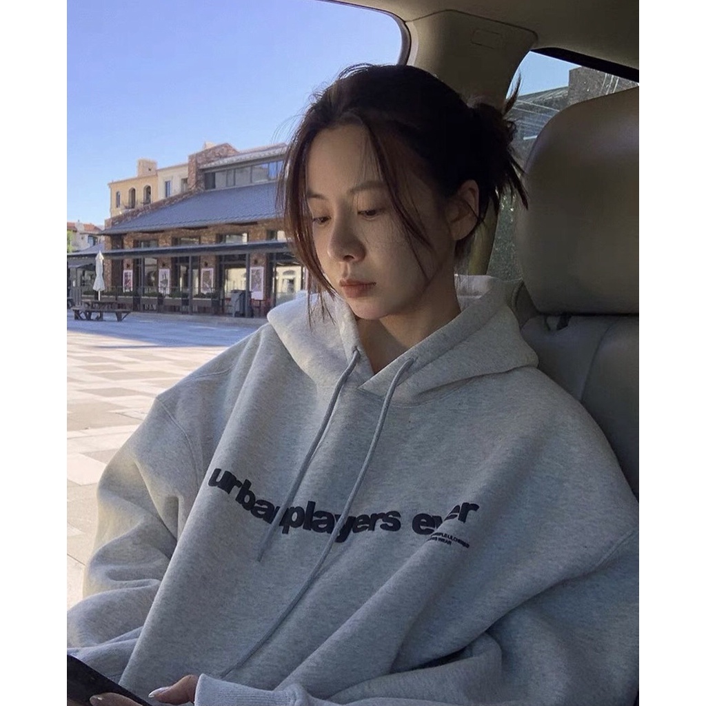 Áo khoác hoodie URBAN Uniesex nam nữ, Áo hoodie nỉ bông form rộng có 2 màu đen và xám