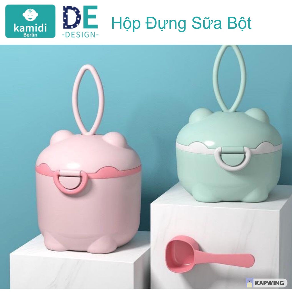 Hộp đựng sữa bột đồ khô hình vương miện cao cấp KAMIDI có thể tiệt trùng
