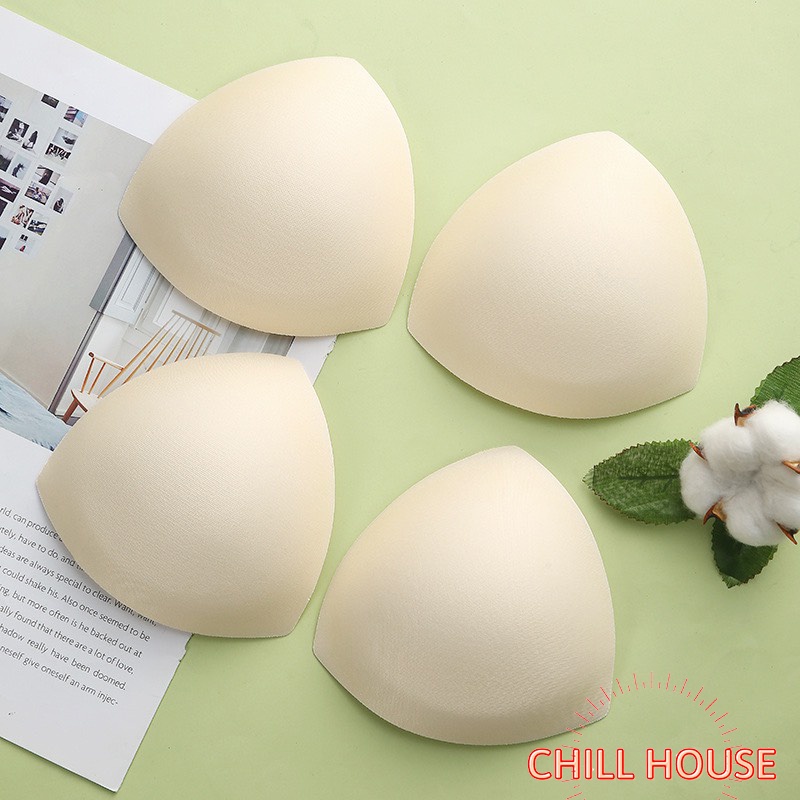 1 đôi đệm mut bra hình TAM GIÁC mút mỏng, mềm nâng ngực CHILL HOUSE