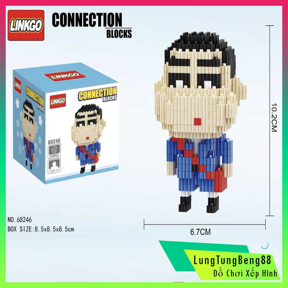 Xếp Hình lego Hãng LinkGo Cao Cấp Shin Cậu Bé Bút Chì Hàng Có Sẵn