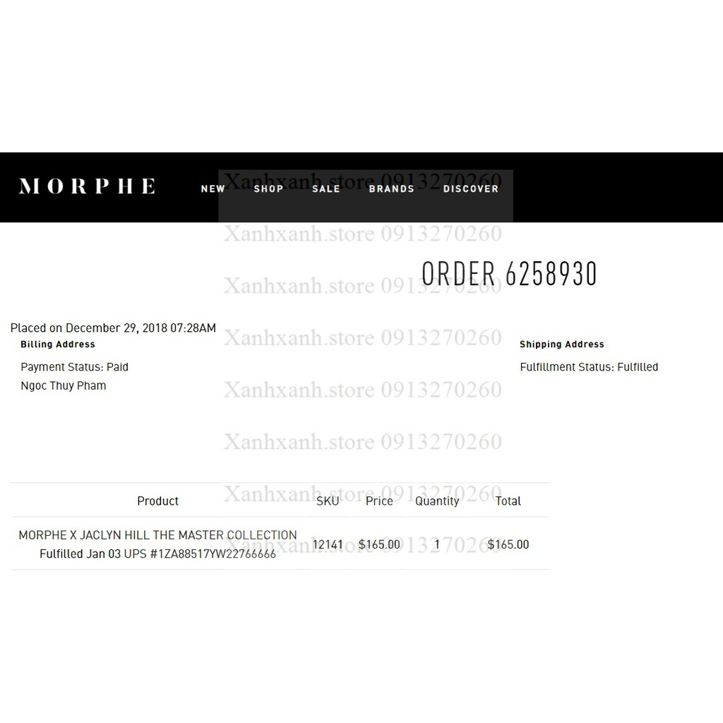 Tách set cọ mắt Morphe Jaclyn Hill Cọ mắt