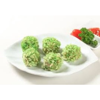 Chả cá tẩm cốm xanh