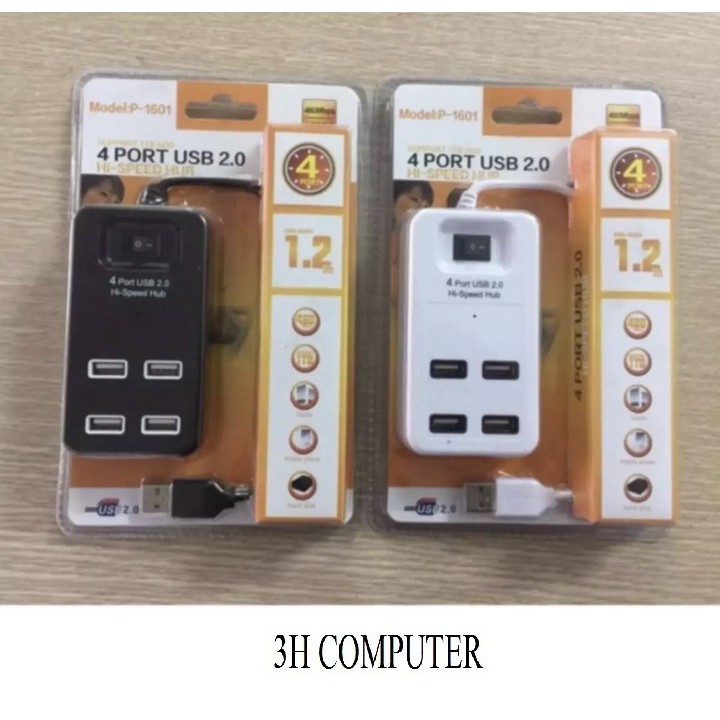 Bộ chia USB 4 port USB 2.0 4 Port Super Hub 1T