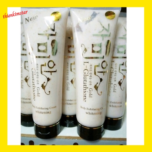 Tẩy tế bào chết hạt cát L-Glutathione whitening body exfoliating cream