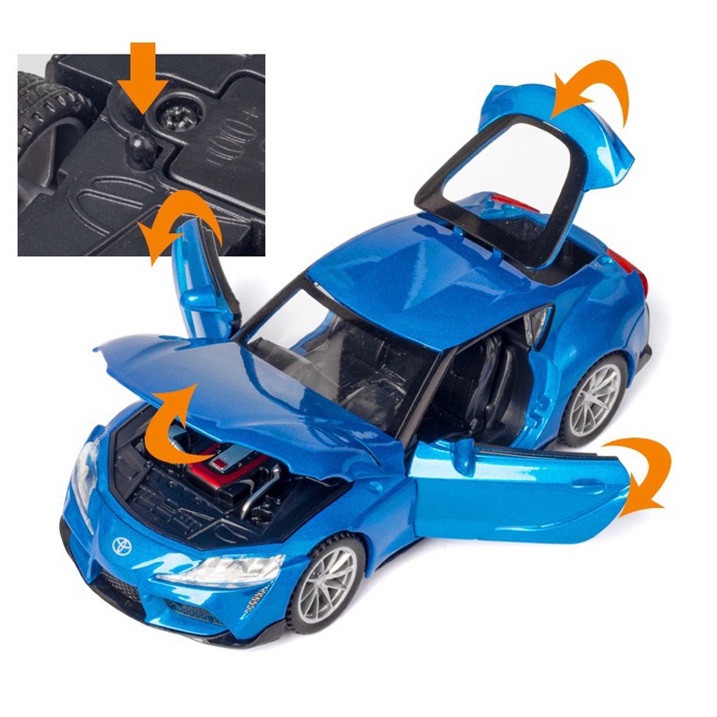 Mô Hình Xe Hơi Toyota Supra Bằng Hợp Kim Tỉ Lệ 1: 32