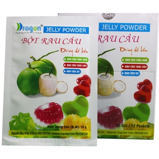 Bột rau câu trái dừa, Jelly powder dragon, 1 gói 10gr