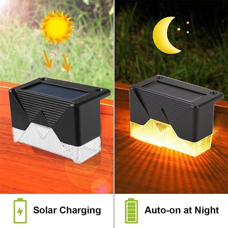 Đèn LED Năng Lượng Mặt Trời Chống Thấm Nước IP65 Gắn Cầu Thang Tiện Dụng