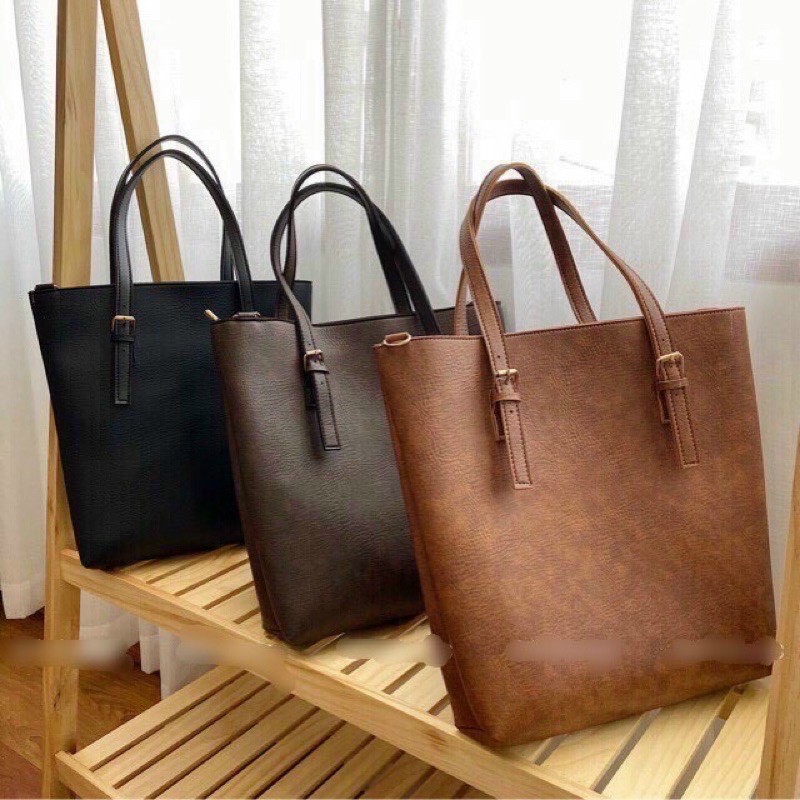 Túi tote da vừa A4 túi tote đeo chéo size lớn hàng đẹp TOTE04 + hình shop chụp