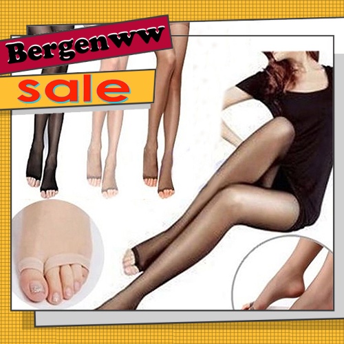 Bergenw_my Quần tất hở ngón siêu mỏng co giãn thời trang quyến rũ cho nữ