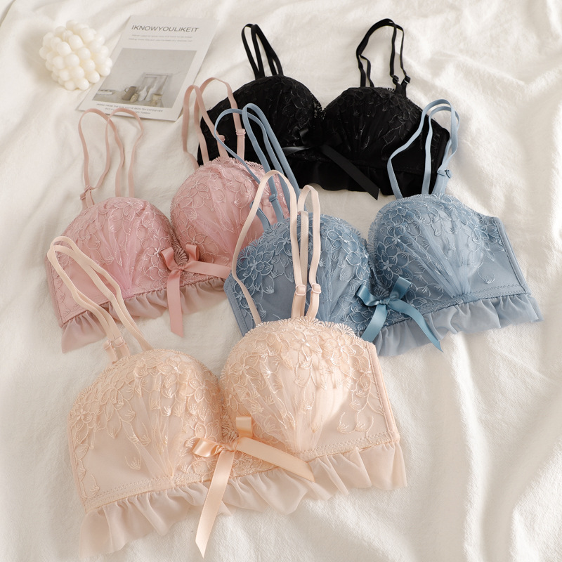 Áo Lót Phối Ren Quyến Rũ Dành Cho Nữ / Size 32-38ab