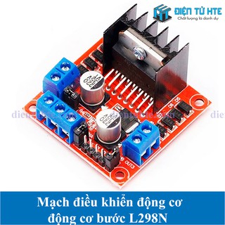 Mạch điều khiển động cơ - động cơ bước L298N Mạch đỏ [HTE Quy Nhơn CN2]