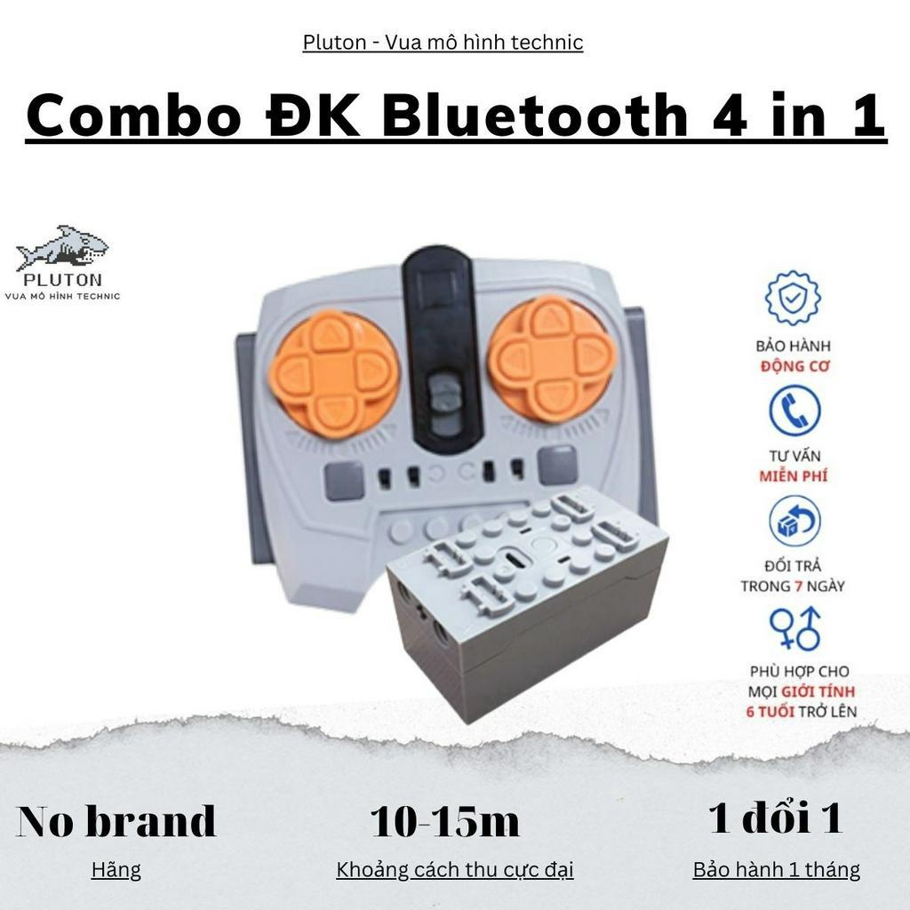 Động cơ điều khiển từ xa Bluetooth 4trong1 - Nguồn sạc phạm vi tối đa 20M, technic điều khiển 4 Motor độc lập