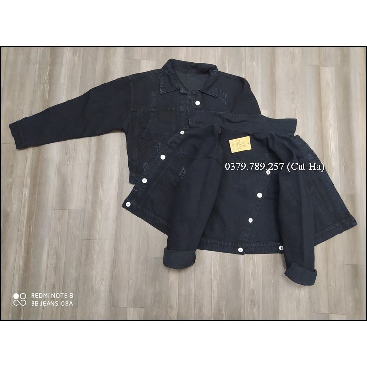 Áo khoác nữ chất jean cao cấp thời trang form dưới 58Kg xanh-đen chéo BB42 | BigBuy360 - bigbuy360.vn