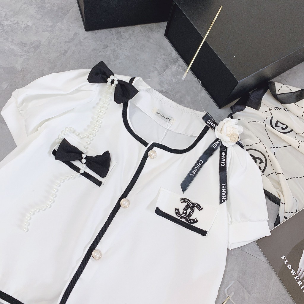 Set Váy Áo Chủ Tịch Nơ Ngọc Cực Sang Choảnh | BigBuy360 - bigbuy360.vn