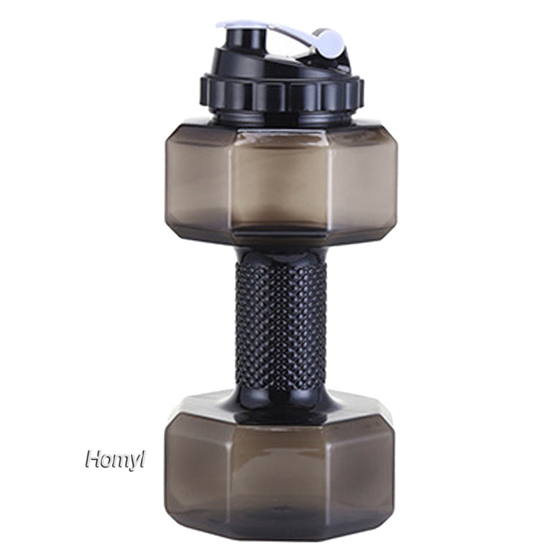 Chai Nước Hình Quả Tạ 550ml Màu Đen