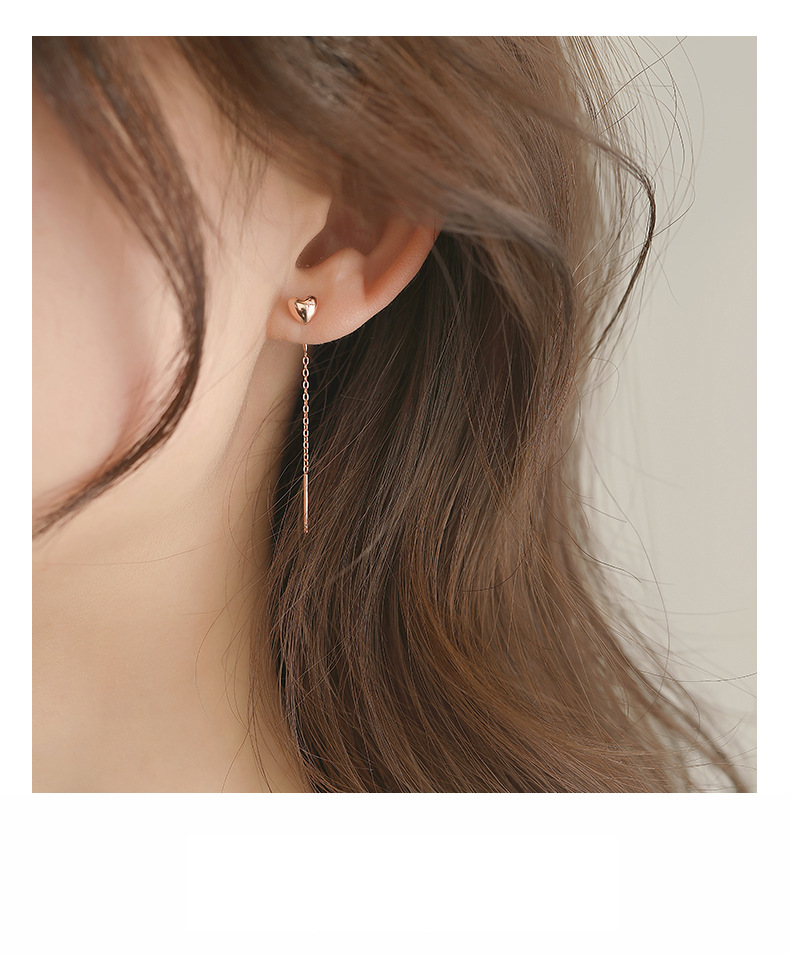 Hoa Tai Dáng Dài Mạ Vàng 14k Phong Cách Hàn Quốc Thời Trang 2021