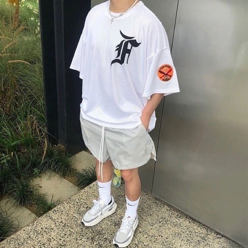 Áo phông lưới Fear Of God áo thun cotton cao cấp thoáng mát