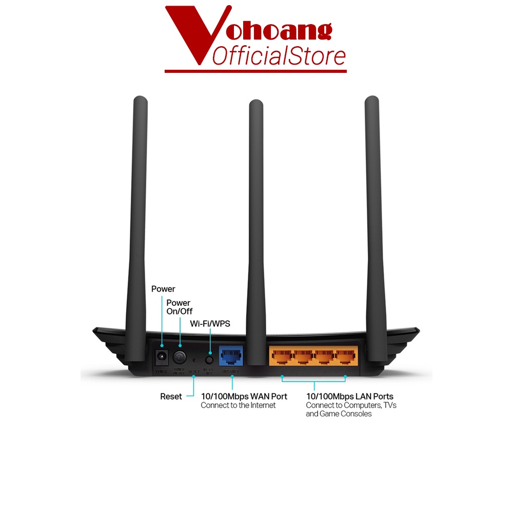 Router WiFi TPLINK TLWR940N Chuẩn N Tốc Độ 450Mbps