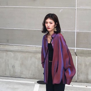 Order áo sơ mi lấp lánh siêu hot dáng rộng