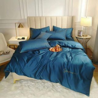 Bộ chăn ga gối lụa đơn sắc tencel Sumoi