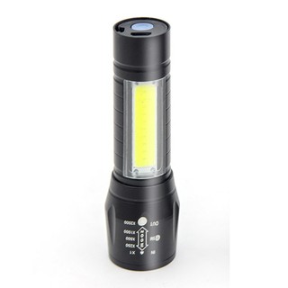 Đèn Pin Sạc Mini Có Zoom XPE+COB Light Siêu Sáng