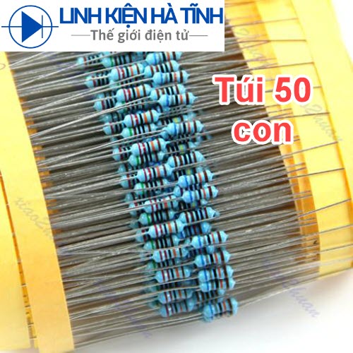 50 con trở Vạch 1/4W 1% các giá trị 10K đến 1M