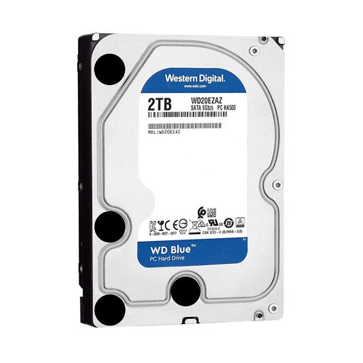 Ổ cứng HDD Western Digital Blue 2TB 3.5" SATA 3 - WD20EZAZ - Hàng chính hãng new 100%