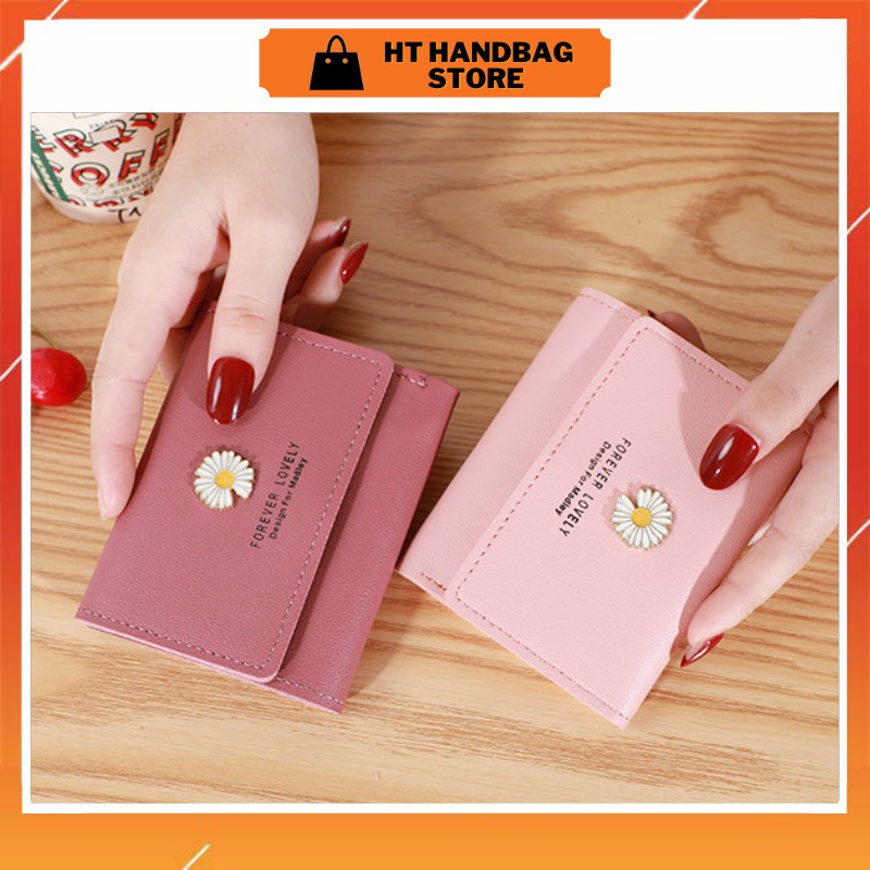 Ví nữ mini cầm tay hoa cúc dễ thương nhỏ gọn bỏ túi thời trang cao cấp đẹp giá rẻ VN03 | BigBuy360 - bigbuy360.vn