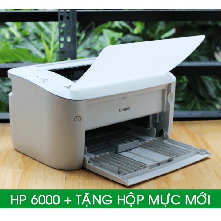 Mái in cũ Canon LBP 6000 in khổ A4, A5 + Tặng kèm hộp mực mới + dây nguồn + dây cáp USB mới