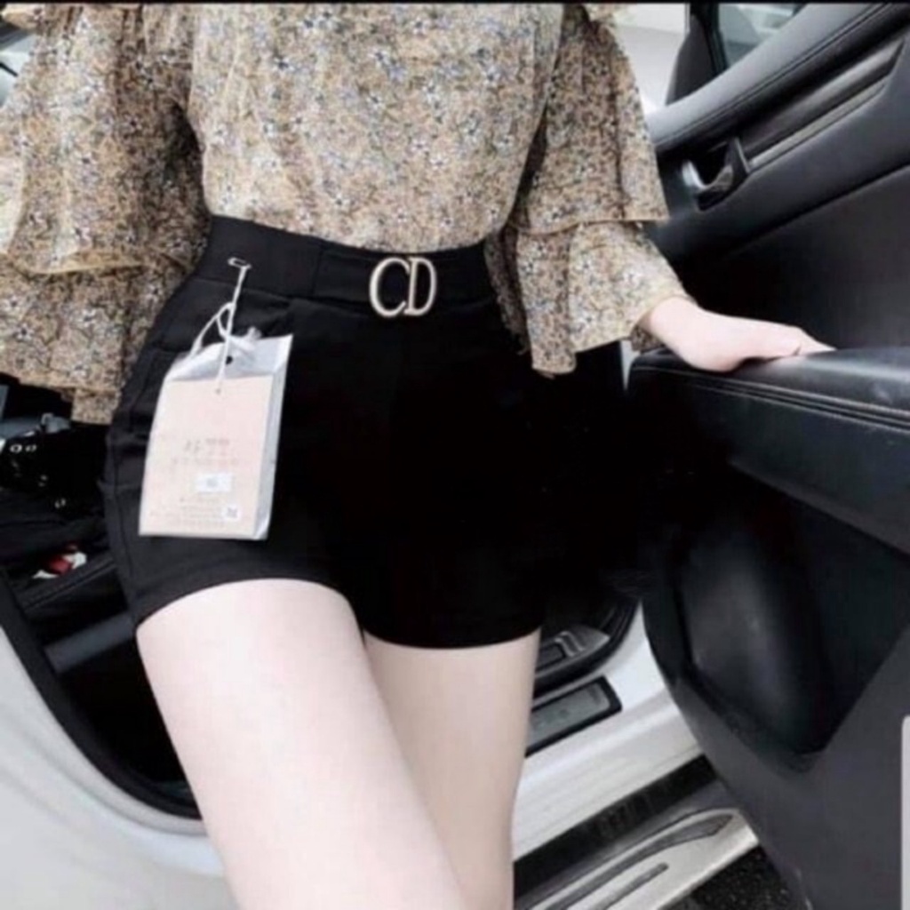 Quần legging đùi lửng nữ thể thao có túi vải Umi cạp chữ - Quần short nữ ngố mặc nhà dáng ôm bó sooc lưng chun tập gym | BigBuy360 - bigbuy360.vn