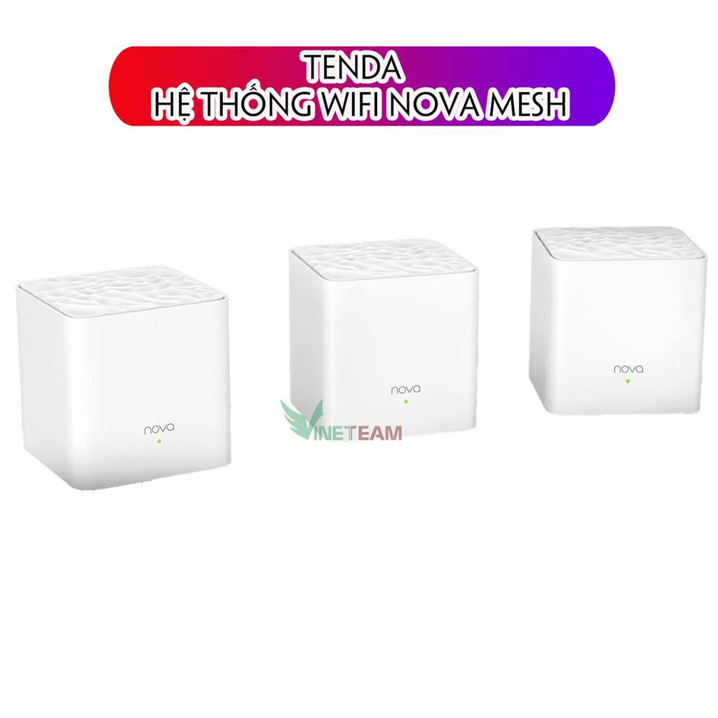 Tenda Nova MW3 - Ghép Nối Không Dây Cho Vùng Phổ Sóng Rộng Hơn 300m2 -Chính hãng mới 100% -dc4014