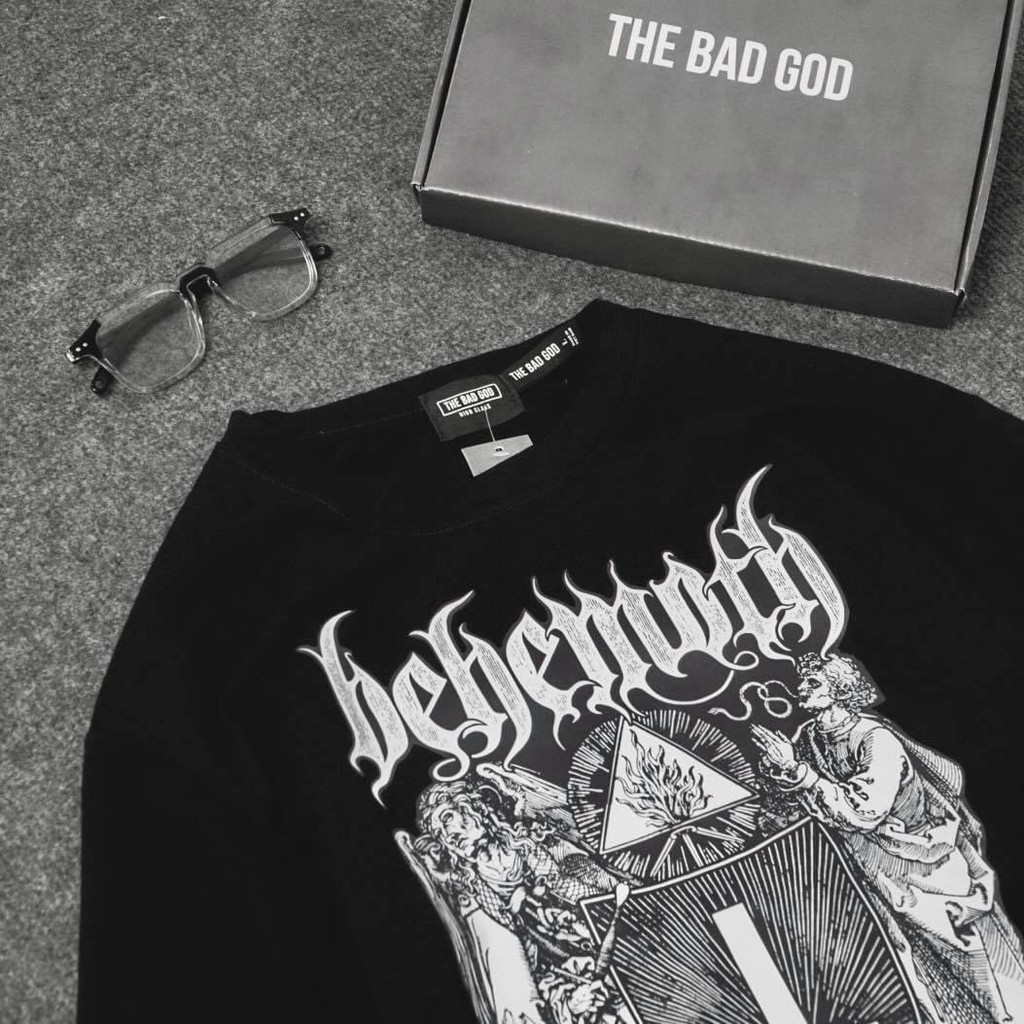 Áo thun tay lỡ BEHEMOTH MSW town, áo thun cotton nam nữ thời trang unisex | BigBuy360 - bigbuy360.vn