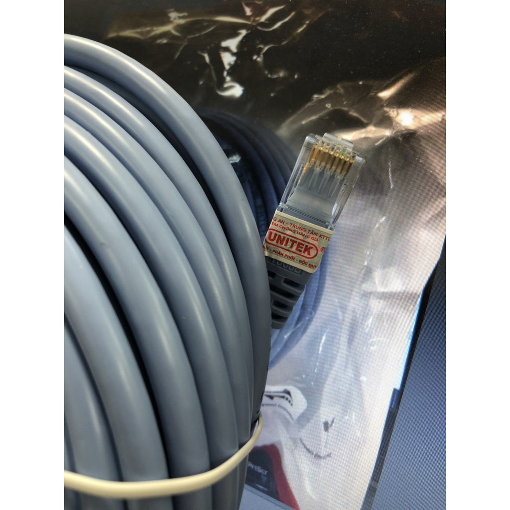 Cáp Mạng Cat6 UNITEK YC814ABL -❤️ 10m❤️15m Cáp mạng đúc 2 đầu chống nhiễu BH 12 tháng