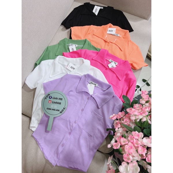 ÁO CROPTOP GÂN BODY VẠT BẦU CỔ ĐỨC ULZZANG