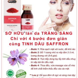 Oil Saffron_Tinh chất saffron dưỡng da