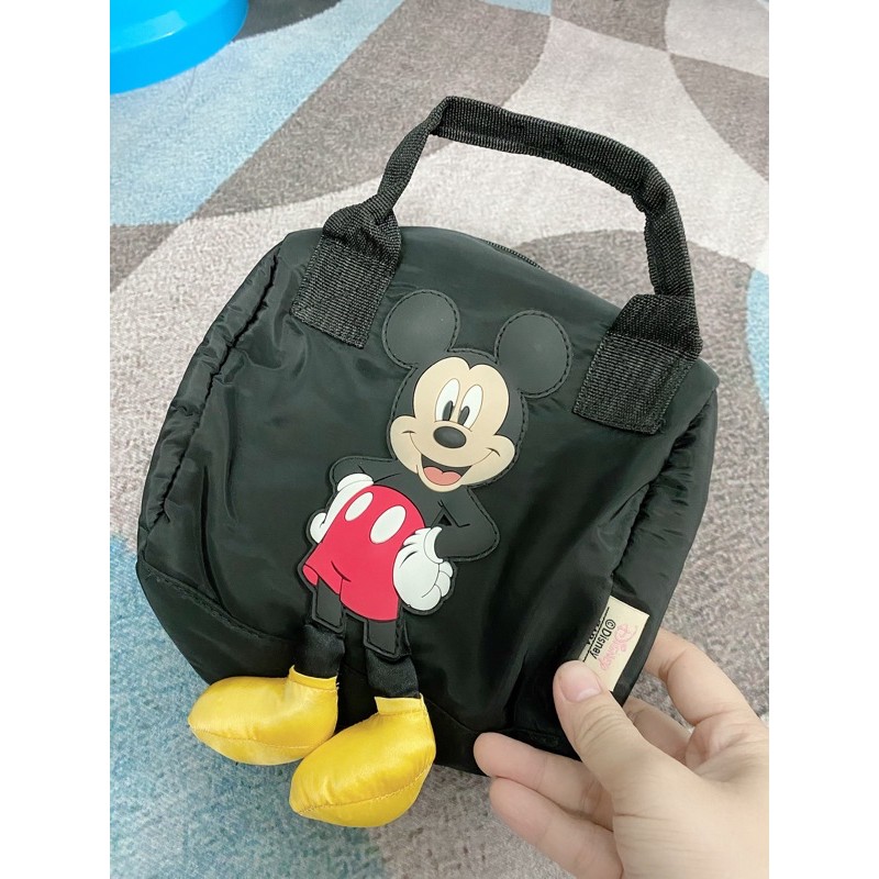 [Mẫu Mới Nhất] Túi Trống ZaRa Đính Chuột Mickey Cho Bé Trai Và Bé Gái Xuất Xịn