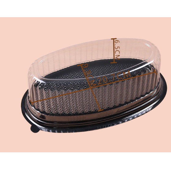10  Hộp Nhựa Oval Đế Vàng F70