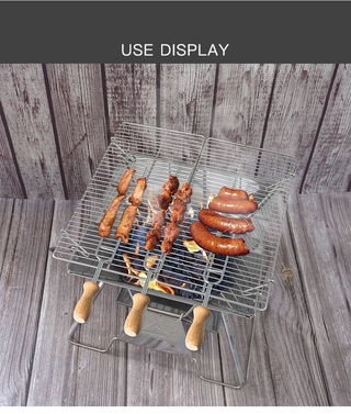 Xiên nướng BBQ Campingmoon MK-8 (Bộ 08 cái)