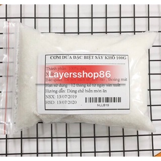 Cơm dừa /vụn dừa sấy khô 100g loại 1