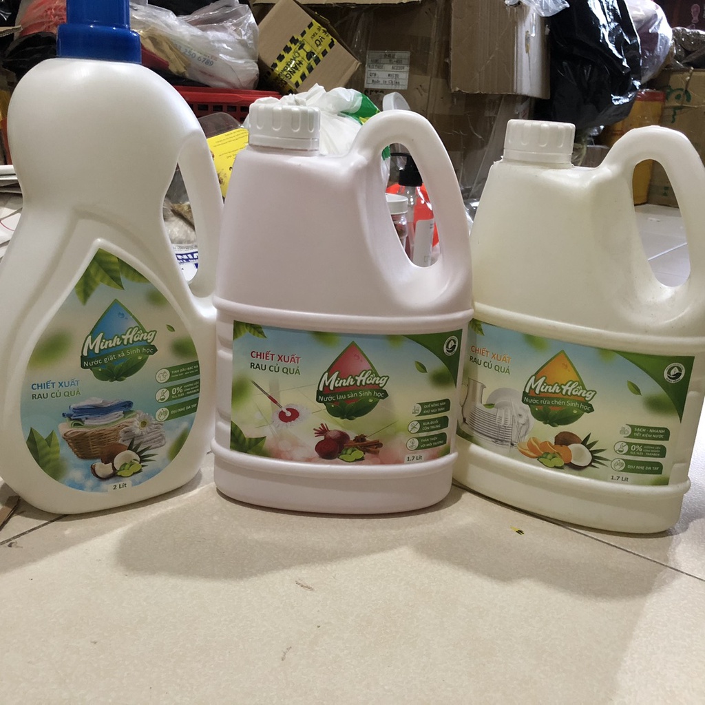 &lt; 1,7 LÍT&gt; NƯỚC LAU SÀN TỰ NHIÊN MINH HỒNG, ORGANIC