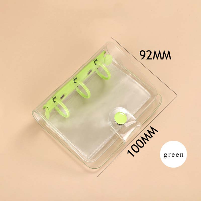 Sổ Tay 3 Lỗ Mini Trong Suốt Chống Thấm Nước Tiện Dụng