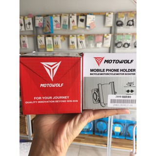 Kẹp Đt trên xe máy Motowolf