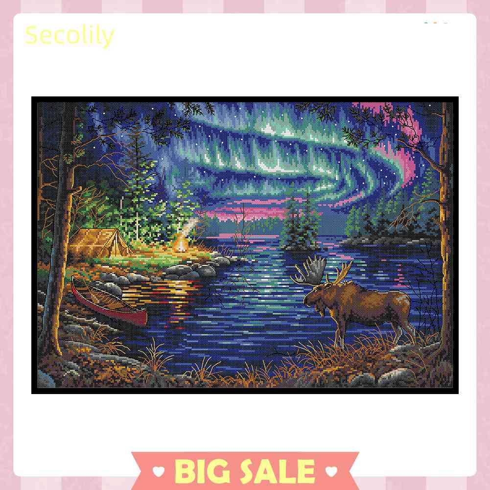 Seco Bộ Tranh Thêu Chữ Thập 14CT 2 Sợi Cotton