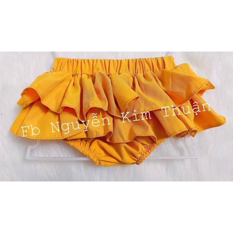 Quần chip váy bèo 2 tầng xinh xắn cho bé gái 💕