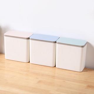Desktop trash can creative high-quality plastic clamshell office small debris small storage bin