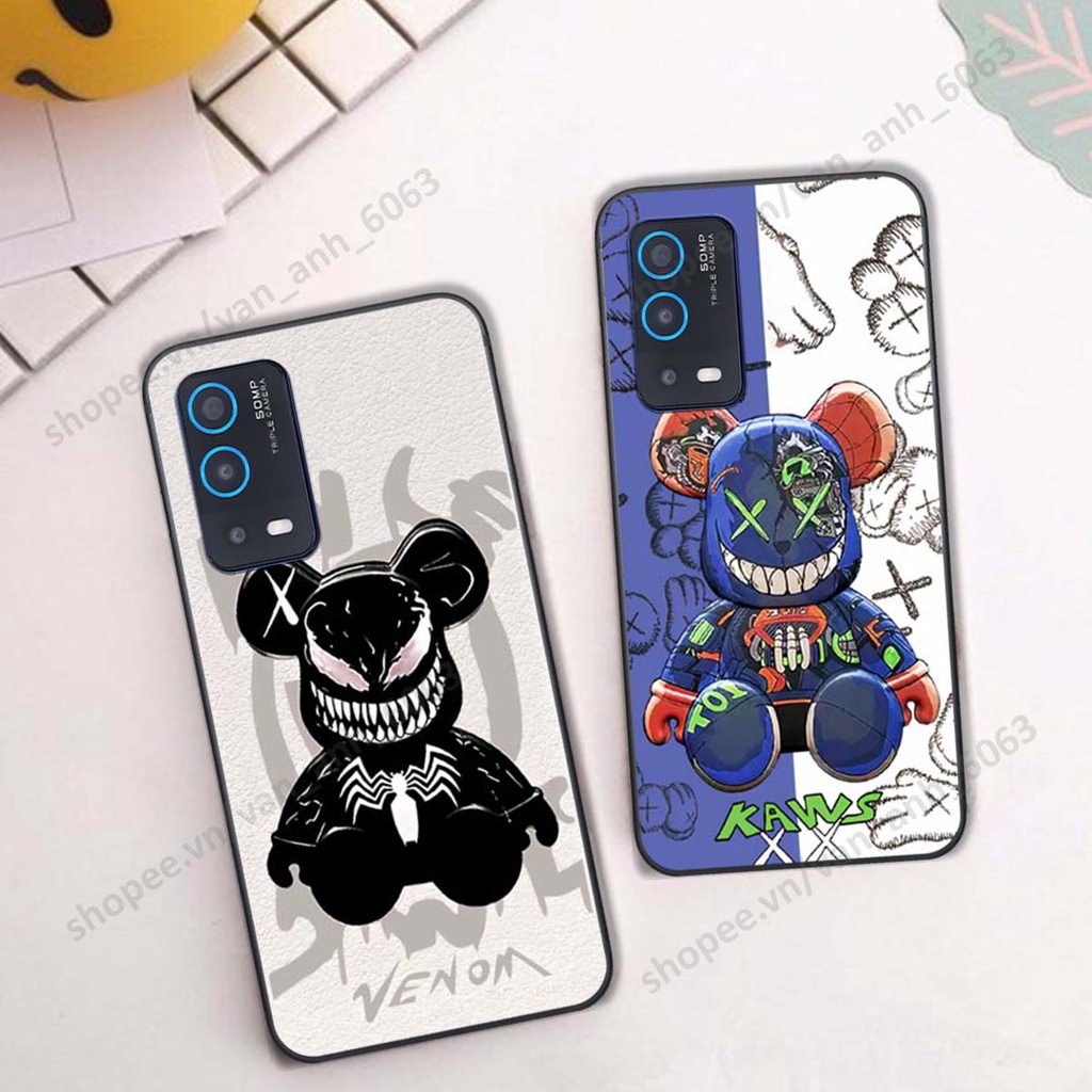 Ốp lưng Oppo A52 / A92 hình kaws, bear brick, venom thời trang siêu ngầu