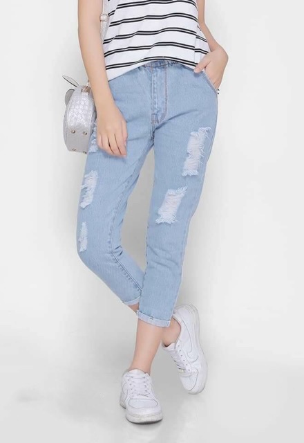 Quần baggy jean ảnh thật 100% có cả size đại cho người mập | BigBuy360 - bigbuy360.vn