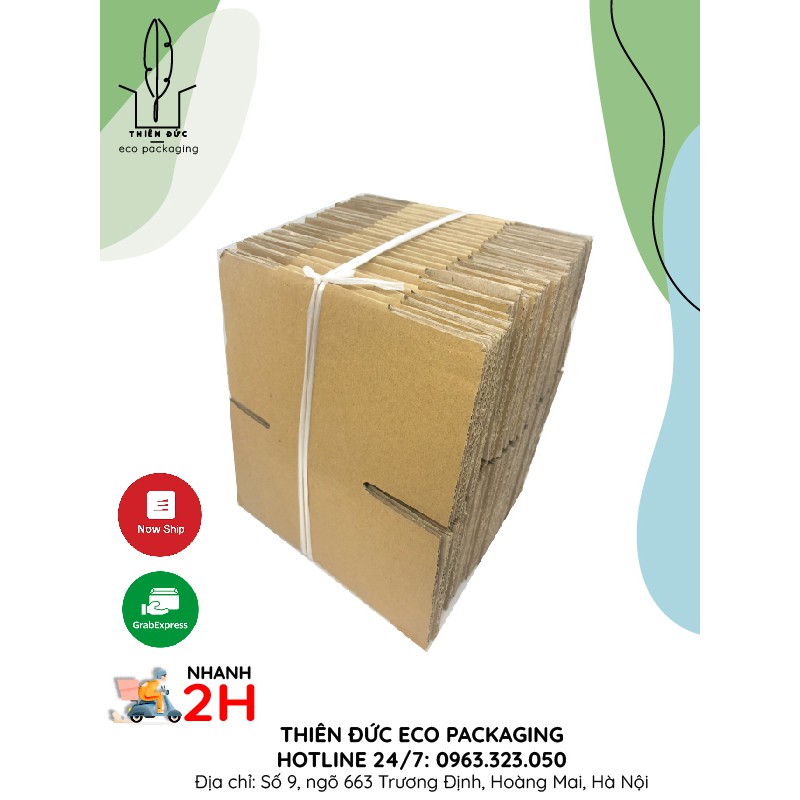 COMBO 200 Hộp giấy nhỏ 10x10x8 CM GIÁ RẺ - BAO BÌ XANH hộp carton dùng đựng hàng, linh kiện, phụ kiện, mỹ phẩm, xà bông