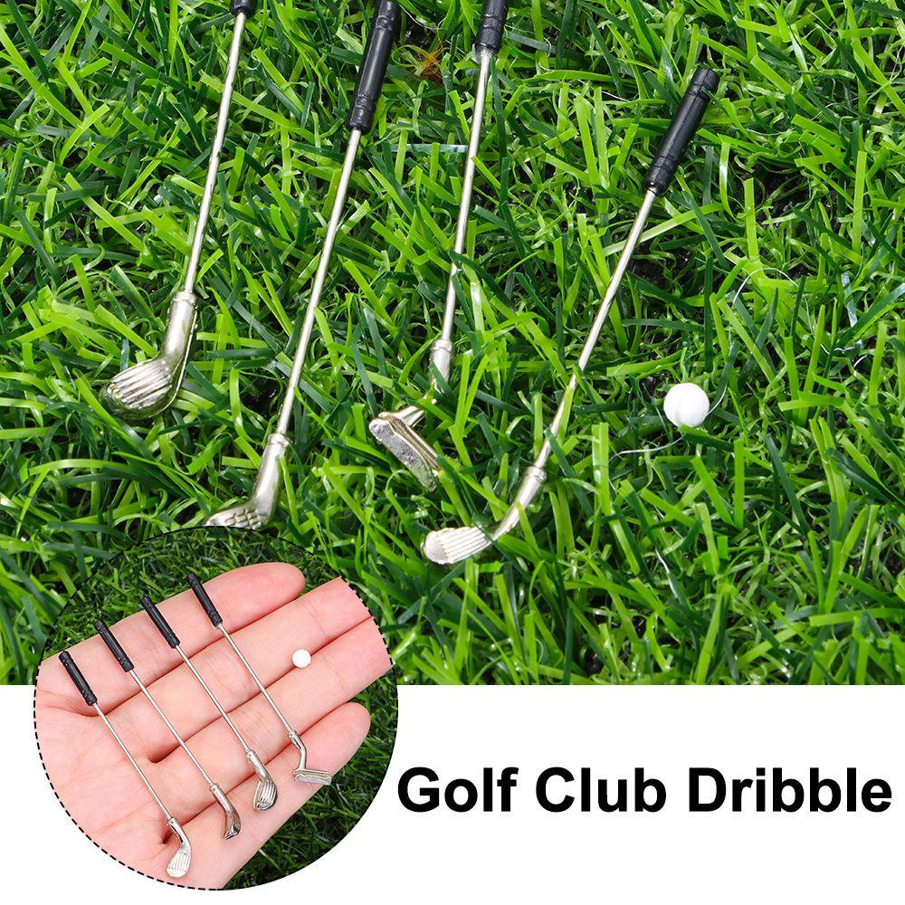 Bộ 5 Gậy Đánh Golf Màu Cầu Vồng Tỉ Lệ 1 / 12 Dùng Trang Trí Nhà Búp Bê